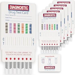 5 x Ultrasensitieve Drogentest-Kits | Testen voor 7 Drugs in Urine: Cocaïne, Cannabis, Ketamine, Opiaten, Amfetaminen, Benzodiazepinen en XTC