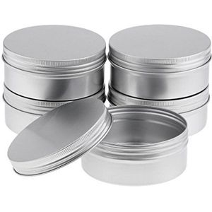 5Pcs 250Ml Aluminium Lippenbalsem Tin Potten Cosmetische Crème Jar Fles Container