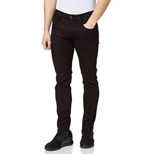 Replay Anbass Slim-Fit Hyperflex Colour X-Lite Herenjeans met stretch, Zwart 098, 38W / 34L