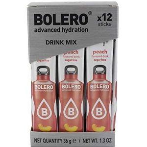 Bolero Drink Sticks Getränkepulver, 12 x 3 g Sachets (Pfirsich)