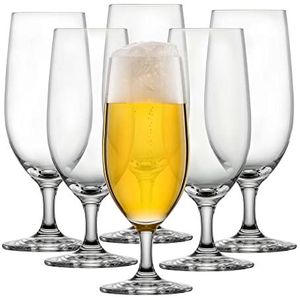 SCHOTT ZWIESEL Biertulpe Classico 0,3 l (set van 6), klassieke bierglazen voor pils, vaatwasmachinebestendige Tritan-kristalglazen, Made in Germany (artikelnr. 106296)