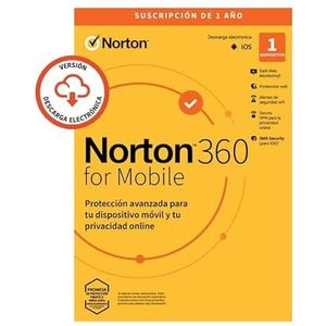 Antivirus Norton 360 Mobiel Spaans 1 Gebruiker 1 Apparaat 1 Jaar Box Generic RSP mm Gum