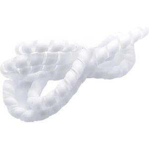 Kabelmanagementhuls, Spiraalvormige kabel- en draadorganizerhoes, veelkleurig, meerdere maten(Wit,ID 40mm 5 Meters)