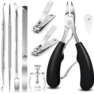 JTIEO - Professionele Pedicureset - 9 Stuks - Roestvrij Staal - Voor Ingegroeide Teennagels