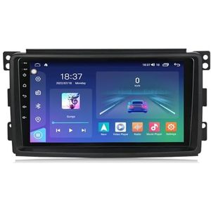 Android 14 Autoradio Stereo voor B-enz Smart (2006-2009) 9 Inch Touchcreen Multimedia Player met Draadloze Carplay Android Auto 2 Din GPS Navigatie FM RDS Bluetooth 5G-WiFi SWC DSP,M100s