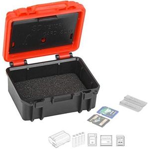 Topiky opbergetui voor camera-accu en geheugenkaart, opbergetui voor draagbare SD-geheugenkaarten, stofdichte, stabiele tank organizer voor LP-E6, voor EN-EL15