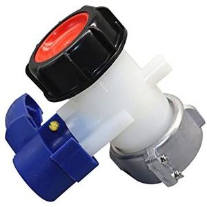 Katutude IBC tank ventielschakelaar, 62 mm IBC waterreservoir, adapter, afvoerkraan, adapter, tuinkraan, uitlaat, IBC-tank-wateradapter, accessoires voor IBC-containers