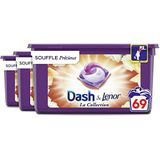 Dash Allin1 wasmiddel capsules uit de collectie Souffle waardevol, 69 wasbeurten (23 pods x 3), met een vleugje frisheid Lenor
