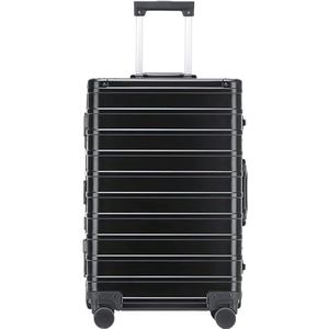 Reiskoffer Bagage Koffer Klassieke Koffer Met Aluminium Frame, TSA-slot, Geen Ritssluiting En Stille Wielen Handbagage (Color : C, Size : 29"")