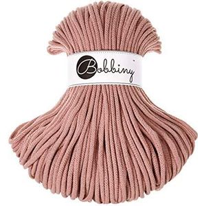 Bobbiny Hoogwaardig 5 mm gevlochten macramé-koord (blush) 100 meter