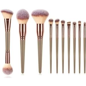 Nylon Make-upborstelset Kunstenaarschap Borstels Kabuki Poeder Borstel Oogschaduw Stippling Borstel Premium Synthetische Make-up Borstel Set Voor Contouring Concealer Foundation Poeder Oogschaduw
