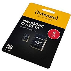 4GB geheugenkaart compatibel met Samsung Galaxy Tab S5e Wi-Fi SM-T720, microSDHC, Klasse 10, HighSpeed, met SD-adapter