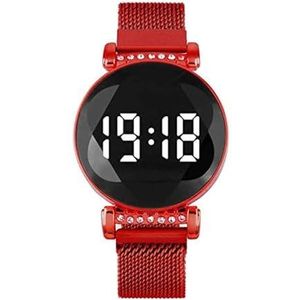 Polshorloge Dameshorloges Magnetische armband Polshorloge Creatief touchscreen Led-horloges Duidelijke en gemakkelijk leesbare quartz-polshorloges Mode-stijl