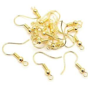 100 stuks 20 * 17 mm goud antiek brons oorhaken oorbellen sluitingen bevindingen oorbel draden voor sieraden maken benodigdheden groothandel-goud-parallel