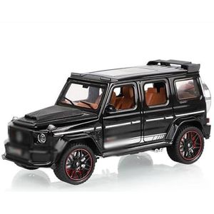 Mini Legering Klassieke Auto 1/32 Schaal Lichtmetalen Diecast Off-road Voertuigen Auto Model Speelgoed Geluid Model Decoratie Geschenken (Color : Black)