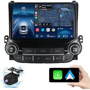 Android 14.0 2 Din Autoradio 9"" Touchscreen Auto Stereo voor Chevrolet Malibu 2012-2015 met Draadloze Carplay Android Auto GPS navigatie AHD Omgekeerd beeld Stuurwielbediening(P1(1G+32G))
