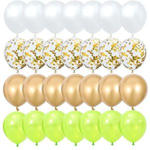 Ballonnen 40 stks10inch avocado sage groene ballonnen parel wit goud confetti ballon bruiloft douche verjaardagsfeestje decoraties Heliumballonnen (Size : Fruit Green)