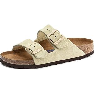 Birkenstock Unisex Arizona Sandal Soft Footbed Almond Suede 36 N EU