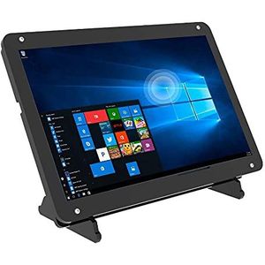 7 inch touchscreen-monitor voor Raspberry Pi, draagbaar touchscreen IPS 1024 x 600 HDMI met hoes, voor gameconsole/pc/camera/win OS
