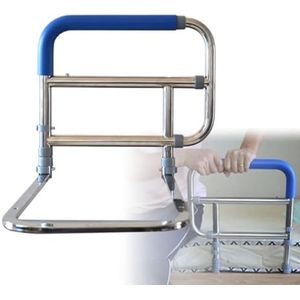 Bedhek voor ouderen, verstelbare bedhek, medische bedondersteuningsstang, mobiliteitsassistent, valpreventiebeugel voor senioren, volwassenen, in en uit bed stappen