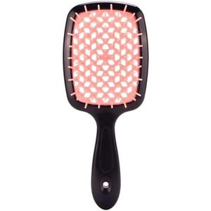 Luchtkussenkam Verwarde haarkam Haarborstel Massage Antistatisch Uithollen Nat Krullend haar Borstels Kapper Styling Tool(Rose pink)