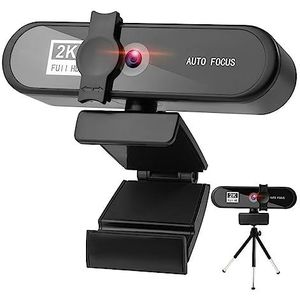 Web Camera, Webcam 4K 2K 1080P Full HD Web Camera Met Microfoon USB Plug Web Cam for PC Computer video Mini Camera 4K (Color : 2k, Size : 1)