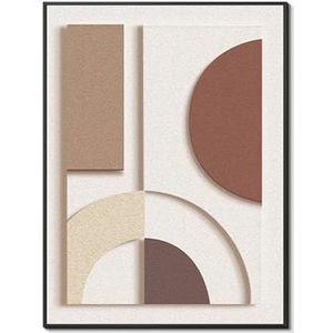 Wandgemonteerde kast stroomverdeling, meterkastdeksel, schakelaarkastdeksel, scharnierend type, for thuis elektriciteitsmeter decoratief(Brown,35x45cm)