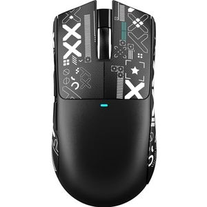 ATTACK SHARK X11 SE Draadloze Gaming Muis, PixArt PAW3311 Gaming Sensor, BT/2.4G Draadloos/Bedraad, 22000 DPI, 65 Uur Batterij, Kantoor- en Muis voor Win11/Xbox/PS/Mac (Zwart + Tape)