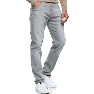 Indicode Heren INSantino Jeans Pants | Broek van 99% katoen LT Grey Cloud 32/30