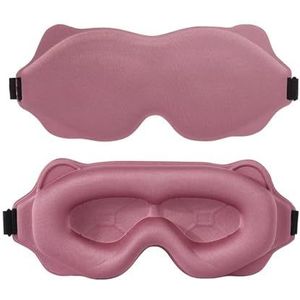 Cmis Kbei 3D slaapmasker, blokkering, licht, blinddoek, slaaphulp, oogmasker, zacht, traagschuim, gezichtsmasker, oogbescherming, patch, roze