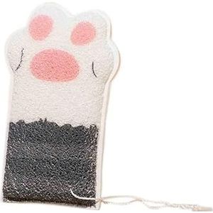 Badsponzen for volwassenen, badspons, mesh poef badspons, schuim Loofah spons (Color : BU)