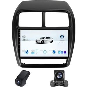Carplay autoradio 2 Din geldt voor Mitsubishi ASX 1 2016-2023 met Android Auto Bluetooth 9 inch touchscreen autoradio met FM-radio/GPS stuurwielbediening + achteruitrijcamera(B,X2)