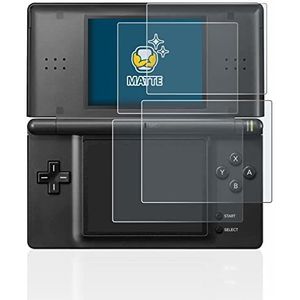 BROTECT 2x Antireflecterende Beschermfolie voor Nintendo DS LITE Anti-Glare Screen Protector, Mat, Ontspiegelend