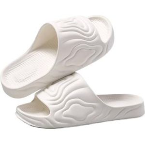 Slippers, Unisex Zomer Zachte - Onderkant Pantoffels for Binnen & Buiten Thuisgebruik,voor dames en heren(White,45 EU)
