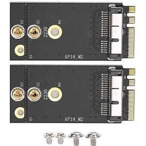 2 Stuks Adapter voor OS X Naar NGFF, voor OS X Draadloze Netwerkkaart Geconverteerd Naar NGFF Key E of NGFF M2, voor BCM943224PCIEBT, BCM94360CS2, BCM943602CS, BCM94331CD, Etc