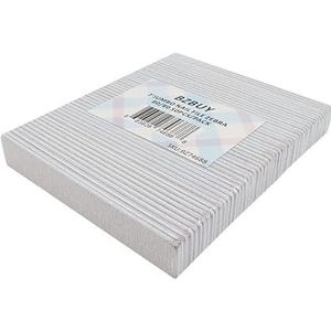 Bzbuy Jumbo Nagelvijl 50 STKS Professionele Dubbelzijdige 80/80 Grit Nagelvijlen Nagelvijl Zebra Manicure Pedicure Tool en Nail Buffering Bestanden