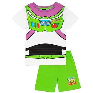 Disney Toy Story Buzz Lightyear jongenspyjamaset | Buzz Lightyear Kostuum PJ's voor kinderen | Galactic Hero Design T-shirt en korte korte broek | Officiële Toy Story-merchandise