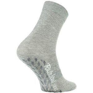 Rainbow Socks - Man Vrouw Kleurrijke Katoenen Anti-slip Sokken ABS - 1 Paar - Grijs - Maat 39-41