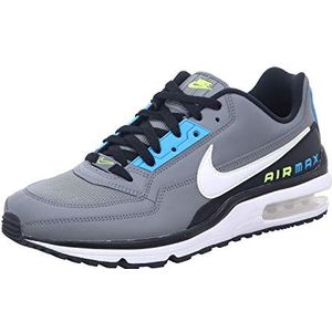 Nike Air Max Ltd 3 Hardloopschoenen voor heren, Rookgrijs Wit Zwart Laser Blauw Illusie Groen, 44.5 EU