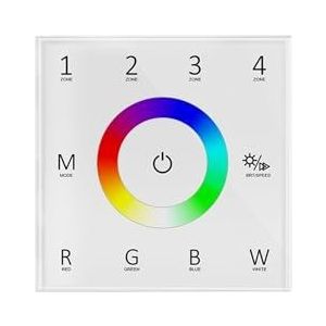 DMX512 4-kanaals decoder, constante spanning 12 V, 24, 48, lichtstripcontroller, afstandsbediening met touchscreen zones(T14W)