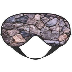 Solid Stonewall Art Printing All-Occasion Sleep Eye Mask met dubbele zijden verstelbare riem perfect voor diensten en reizen