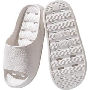 Glijbanen, Damesbadslippers - Huissandalen met comfort for douche, binnen- en buitengebruik,Huispantoffels(White,41 EU)