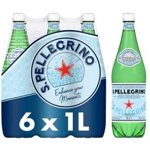 San Pellegrino Sprankelend natuurlijk mineraal water, 6 x 1 l