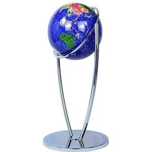 Wereldbollen Globe High End vloerstaande wereldbol antieke geografische wereldbol met zilveren standaard 720° draaibare grote wereldbol 19,6 inch Educatieve (Color : C)
