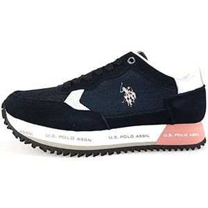 U.S. Polo Assn - Sneakers van suède voor dames, Diep blauw, 38 EU