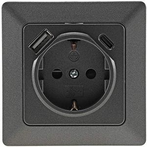 MILOS-bus met USB-C/PD, antraciet, met frame