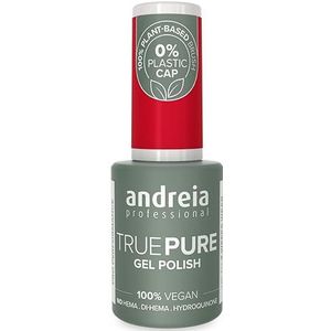 Andreia Professionele Hema en TPO Vrije Gel Polish - TRUE PURE 21 Vrij en 100% Veganistisch voor gevoelige nagels - UV LED Soak Off Gel Nagellak - Kleur T22 Roodachtig Roze 10,5ml