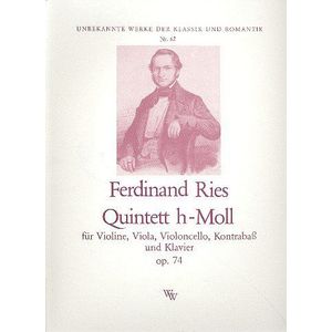 Quintett h-Moll opus.74: voor viool, viola, violoncello, contrabas en piano