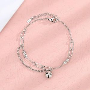 925 Sterling Zilveren Ster Armband Mode Koreaanse Vijfpuntige Ster Kristal Dubbele Armband-1512
