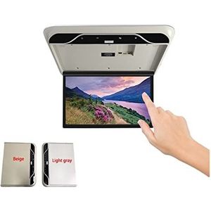 Draagbare dvd-speler voor videospelers op hoofdsteunen in auto's 19 Inch Auto Video Spelers HD Lcd-scherm Auto Plafond Dak Mount Display Auto Monitor MP5 Multimedia TV 1080P USB HDMI IR FM met HD-rote